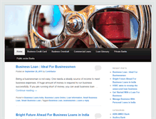 Tablet Screenshot of businessloansindia.com